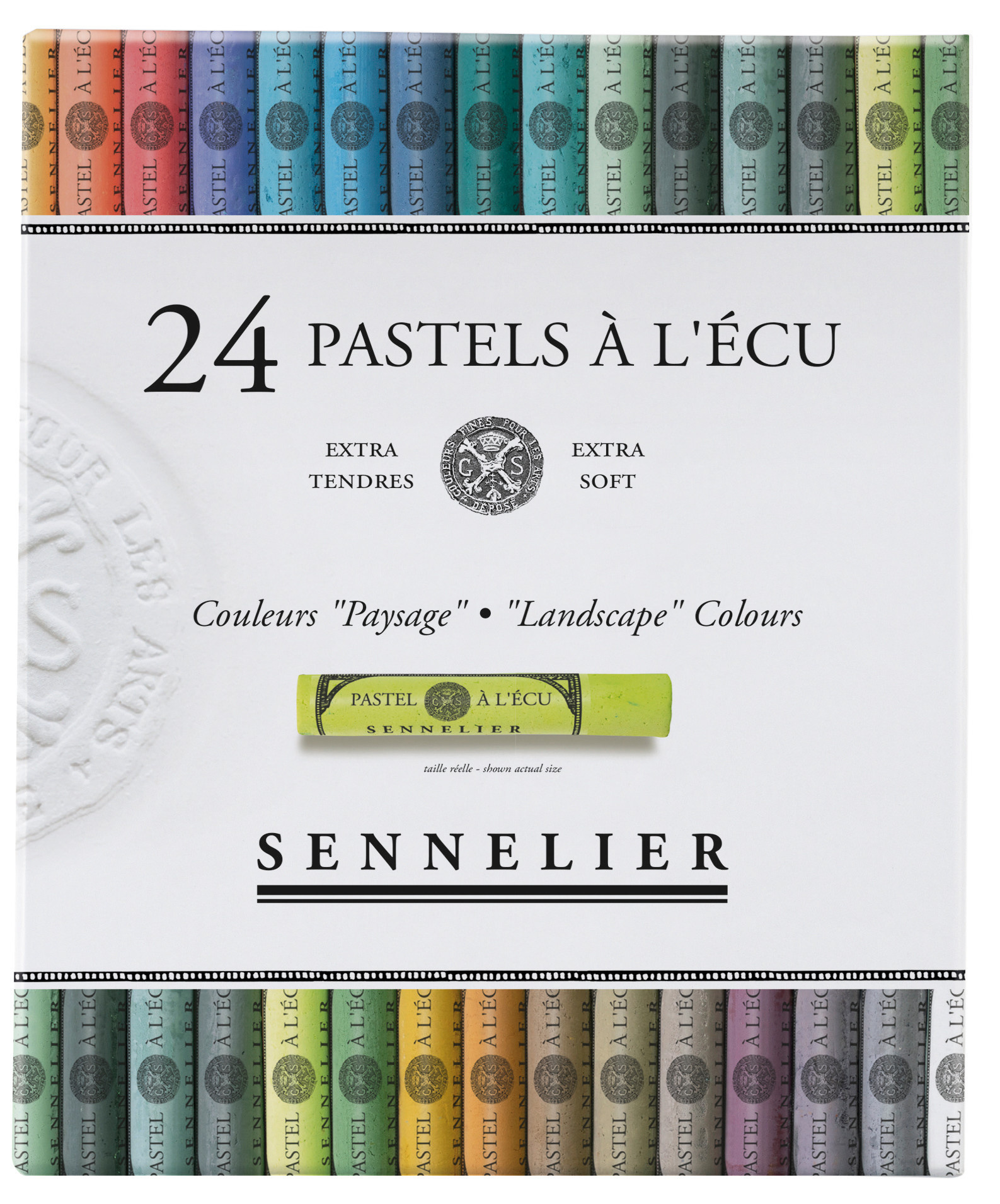 SENNELIER Boîte carton Pastel Ecu Paysage 24 Pastels