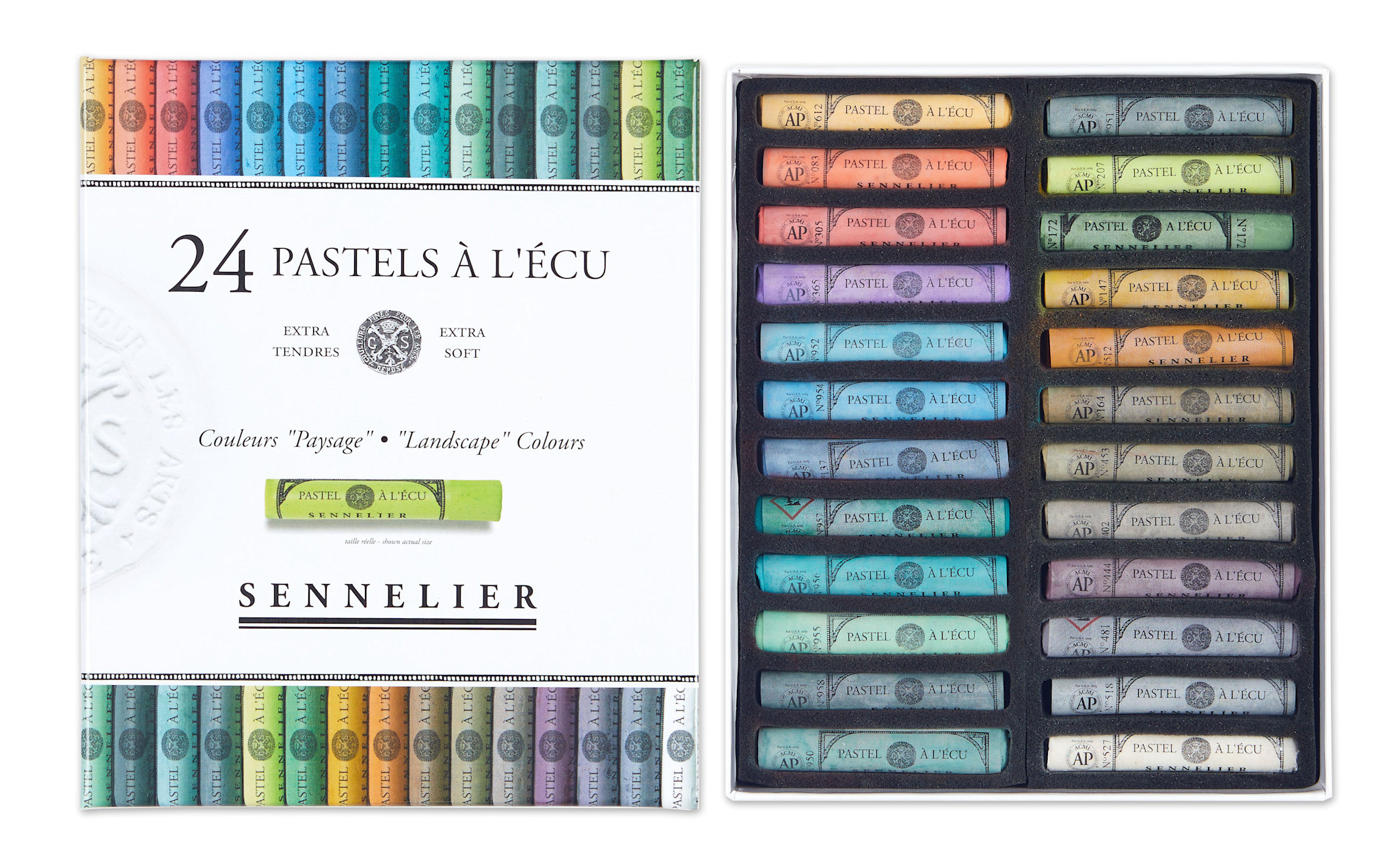 SENNELIER Boîte carton Pastel Ecu Paysage 24 Pastels
