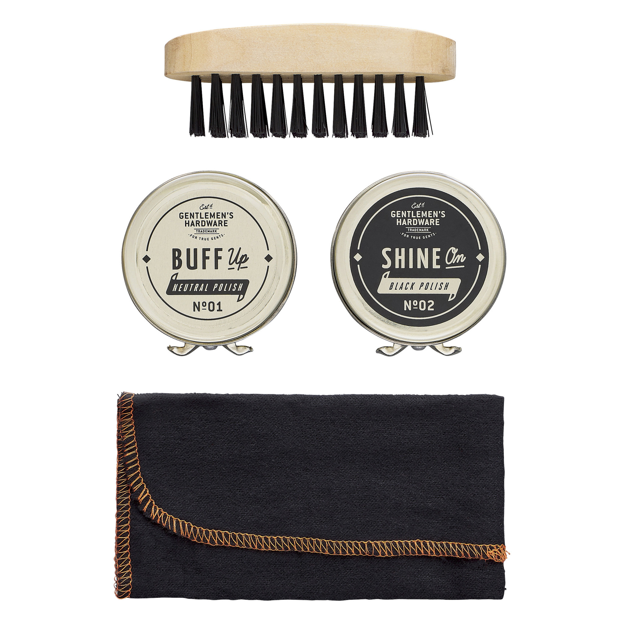 GENTLEMENS HARDWARE Boîte à cirer les chaussures de voyage