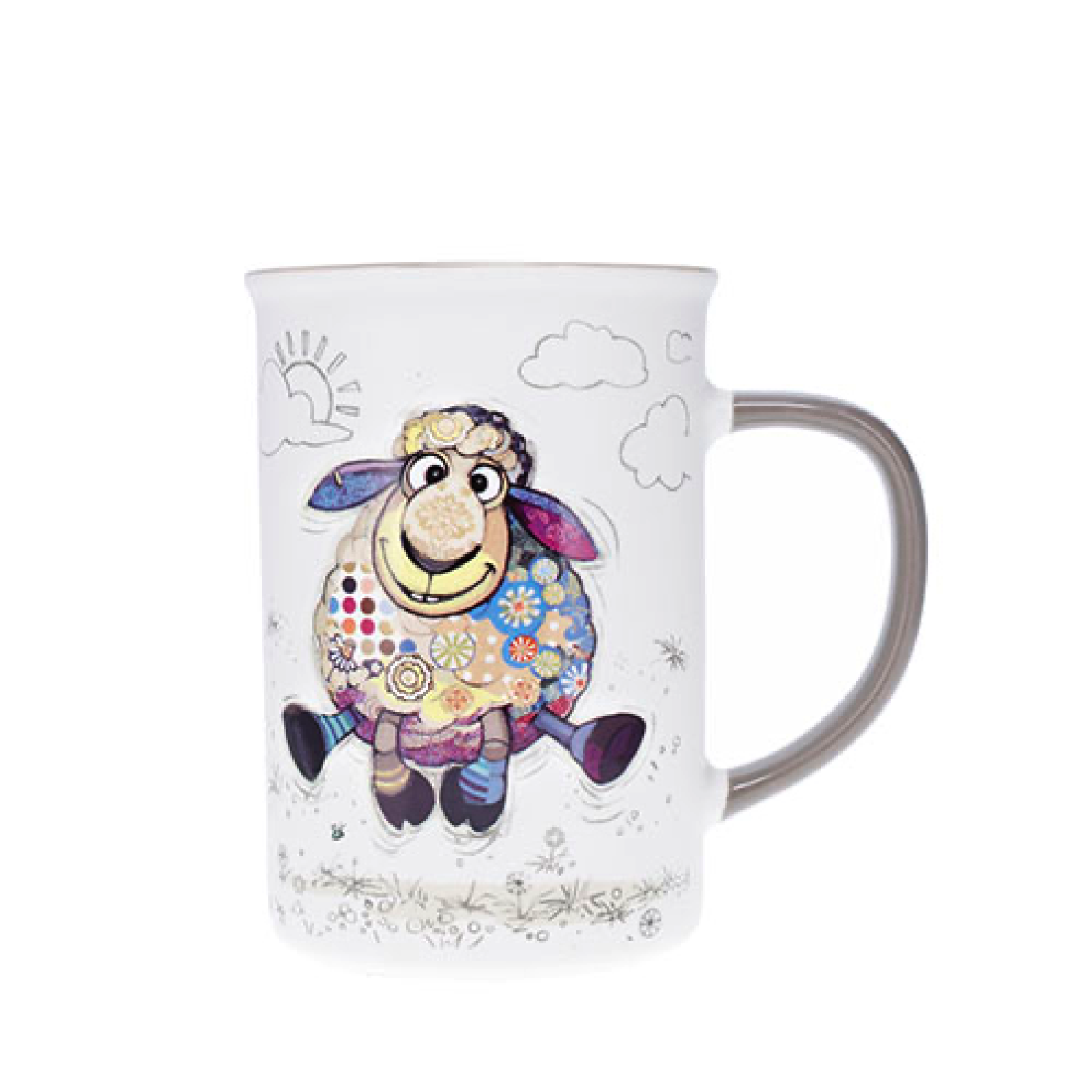 KIUB Mug Timbale Droit L 360 Ml Kook Mouton