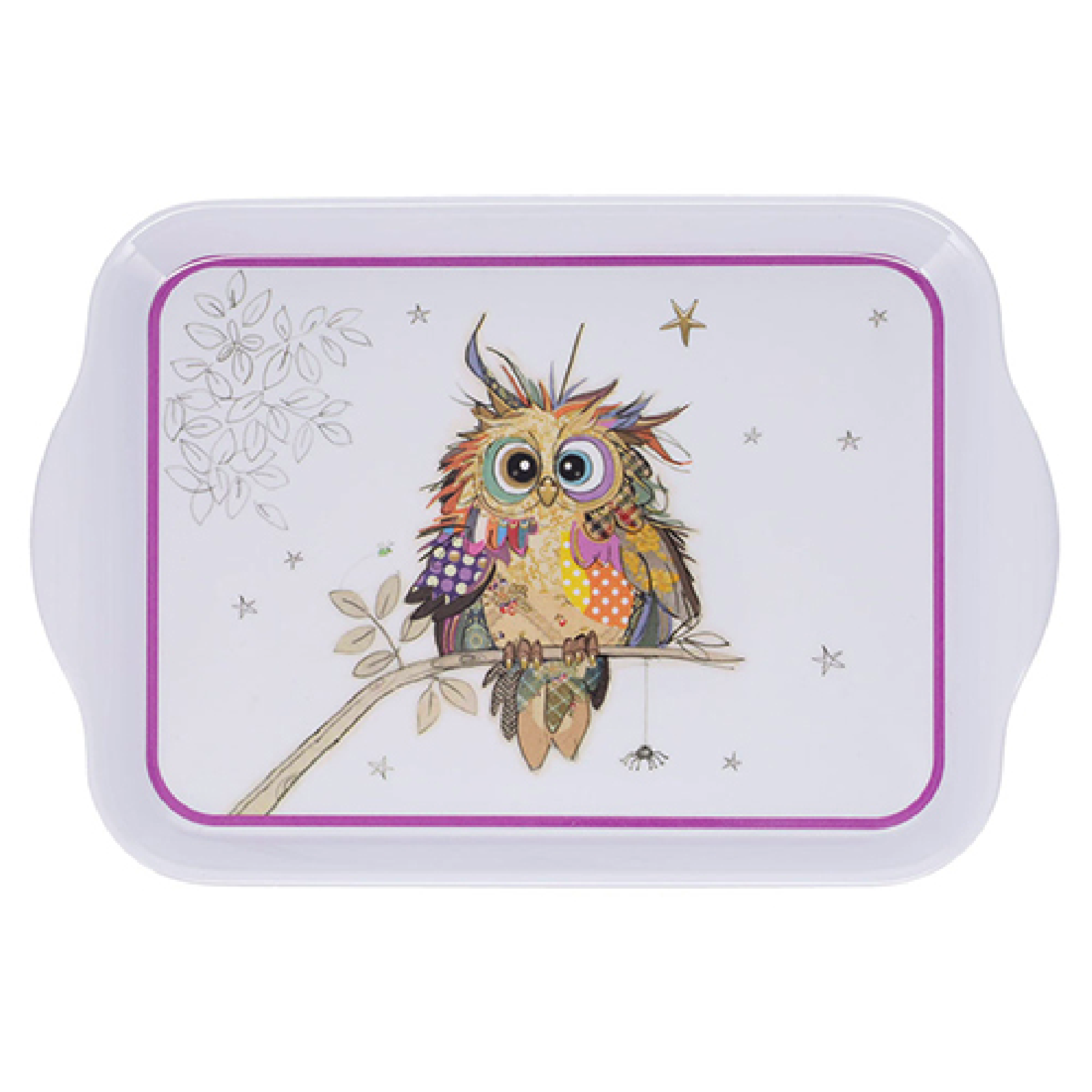 KIUB Plateau Melamine Pm Kook Bebe Chouette 21x14cm