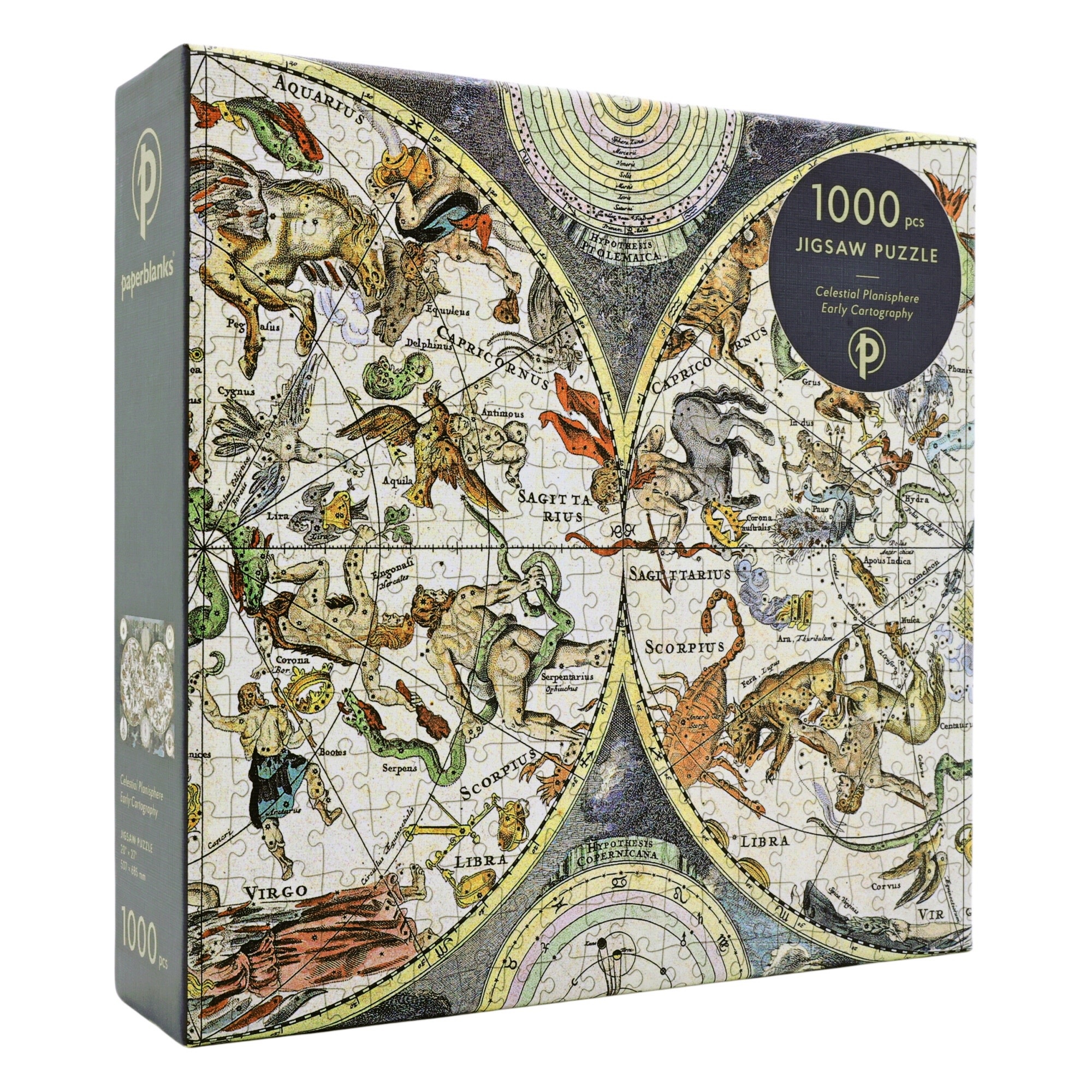PAPERBLANKS Puzzles 1 000 pièces Planisphère Céleste