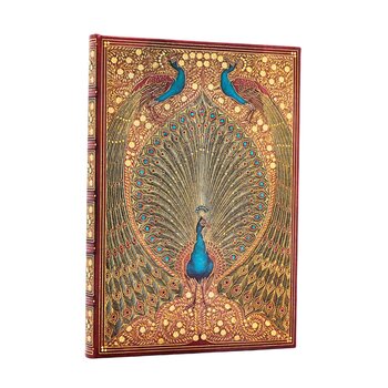 PAPERBLANKS Carnets à couverture rigide Les Paons de Hafiz Midi Ligné