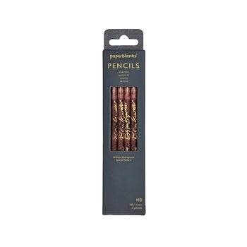PAPERBLANKS Crayons William Shakespeare lot de 4