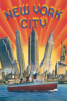 CAVALLINI & Co. Set de 18 Cartes Postales Vintage New York