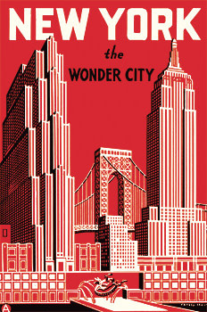 CAVALLINI & Co. Set de 18 Cartes Postales Vintage New York