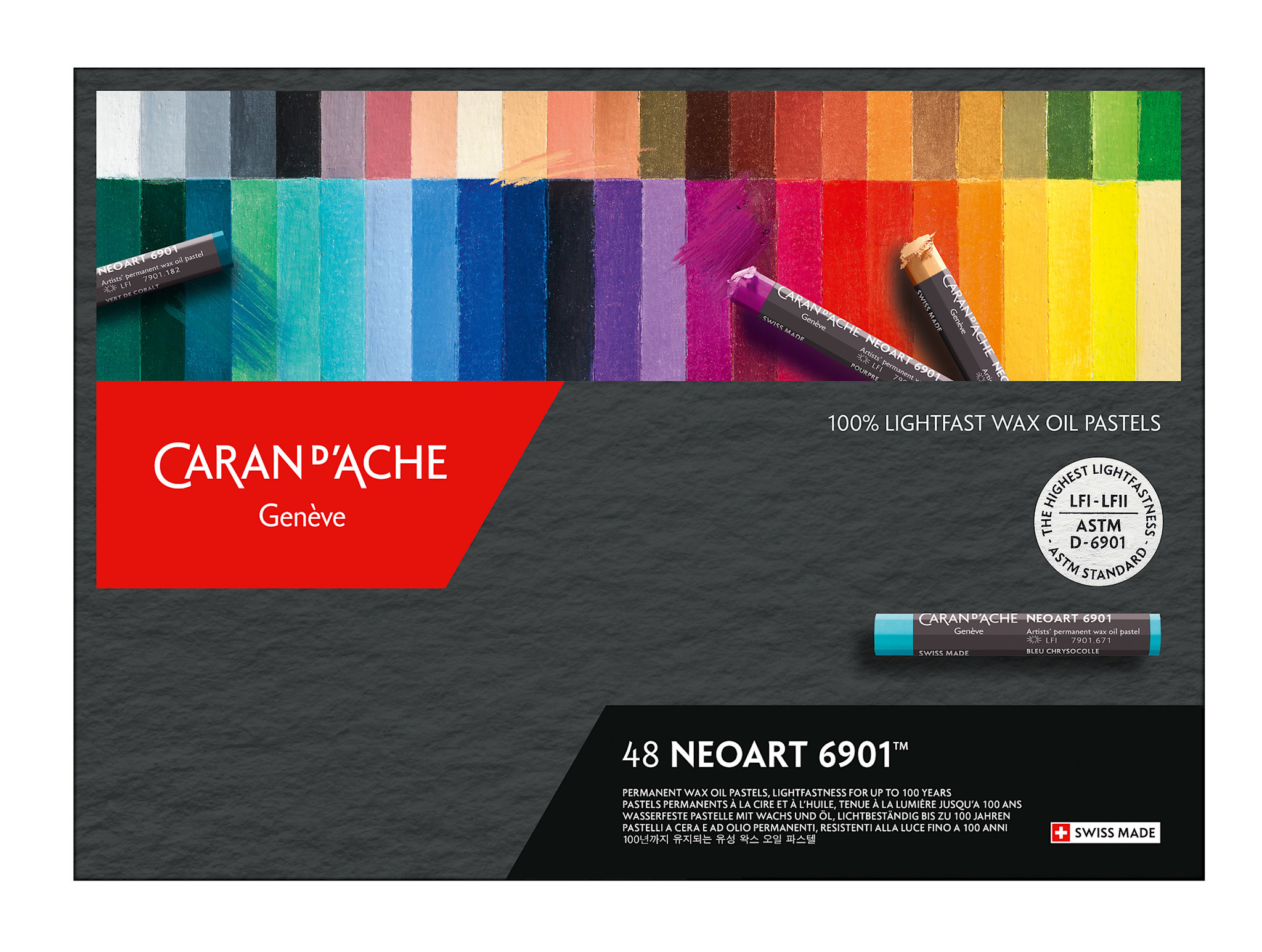 CARAN D'ACHE Neoart™ 6901, Boîte Carton De 48 Couleurs
