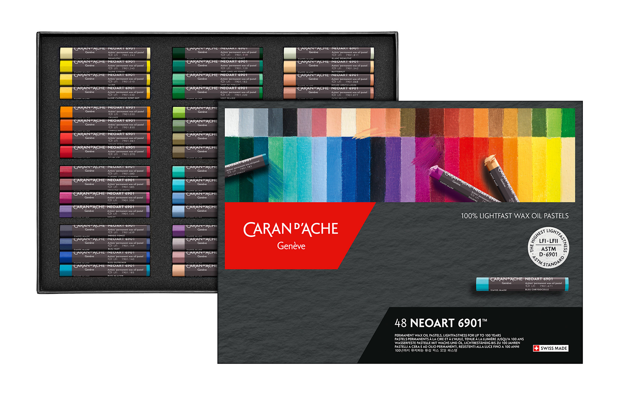 CARAN D'ACHE Neoart™ 6901, Boîte Carton De 48 Couleurs