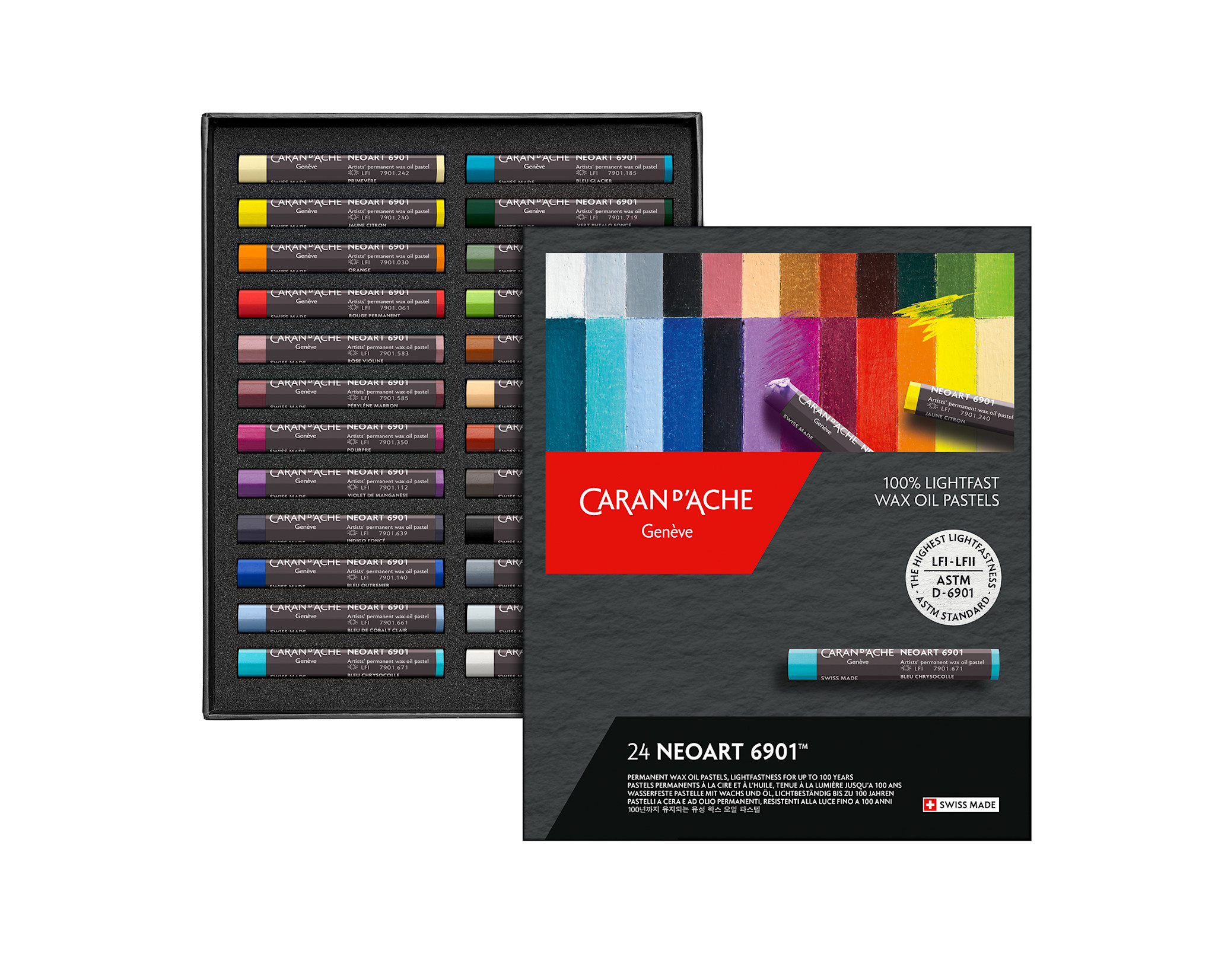 CARAN D'ACHE Neoart™ 6901, Boîte Carton De 24 Couleurs