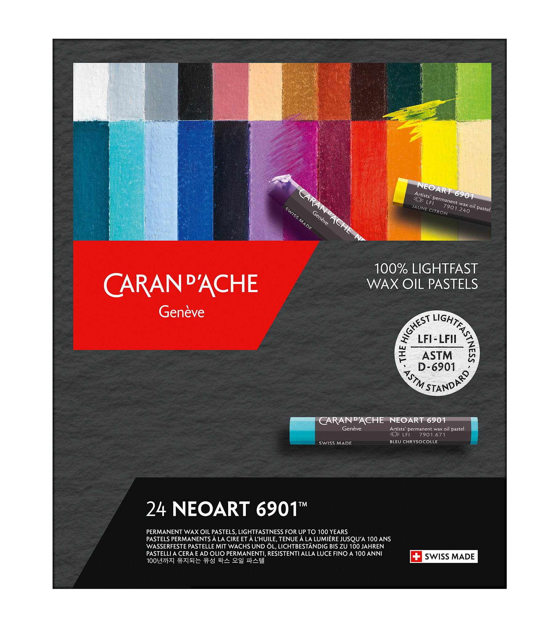 CARAN D'ACHE Neoart™ 6901, Boîte Carton De 24 Couleurs