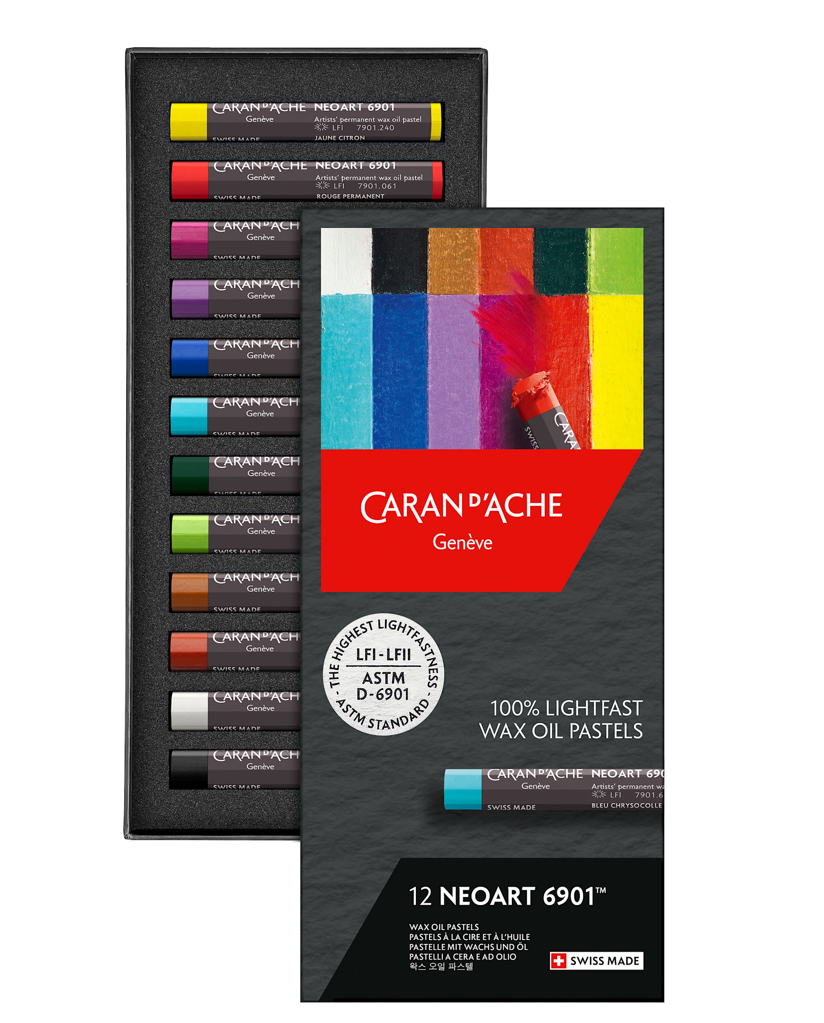 CARAN D'ACHE Neoart™ 6901, Boîte Carton De 12 Couleurs