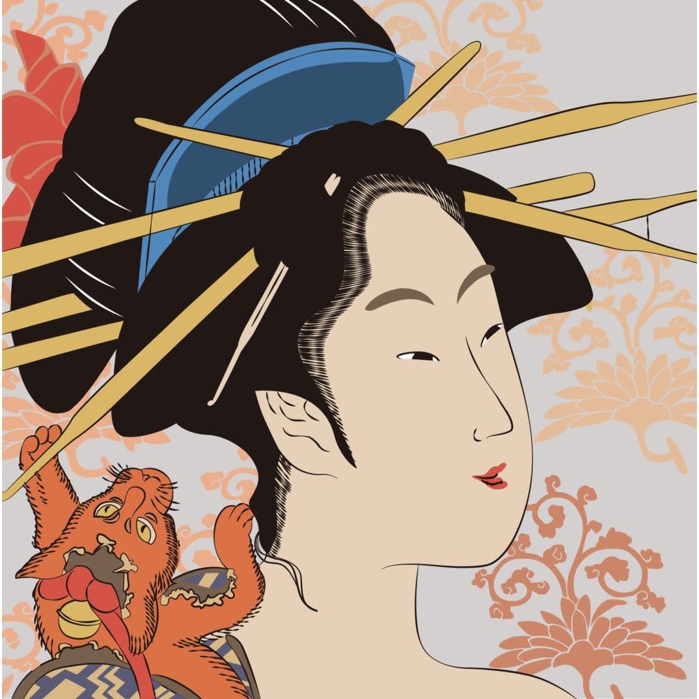 OZ Peinture par numéros 30x30cm Soleil Levant-Misaki&chat