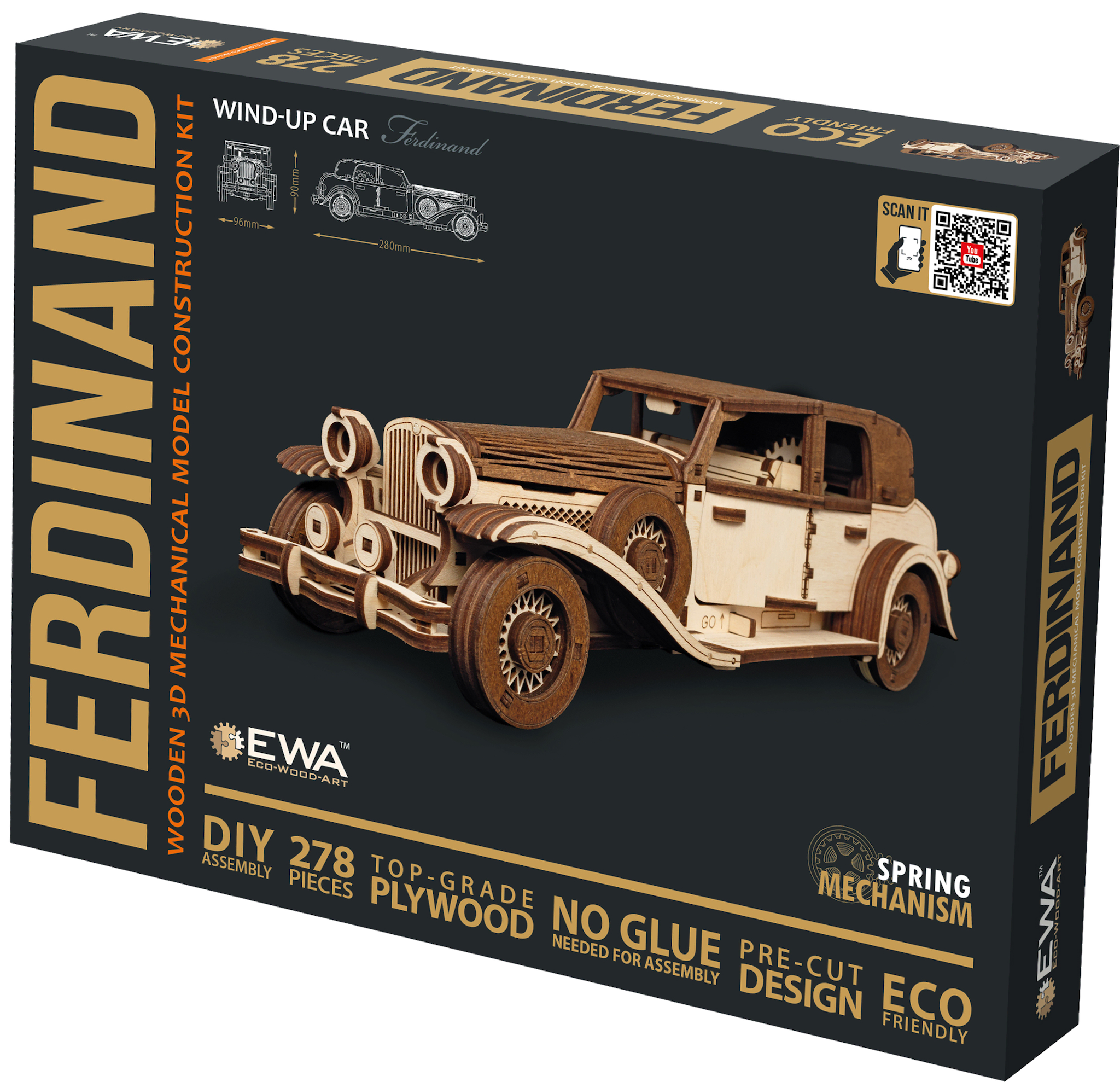 GRAINE CREATIVE Maquette 3D Voiture Rétro