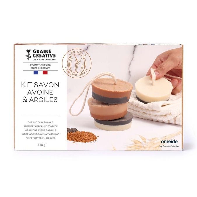 GRAINE CREATIVE Kit Savon Avoine & Argiles