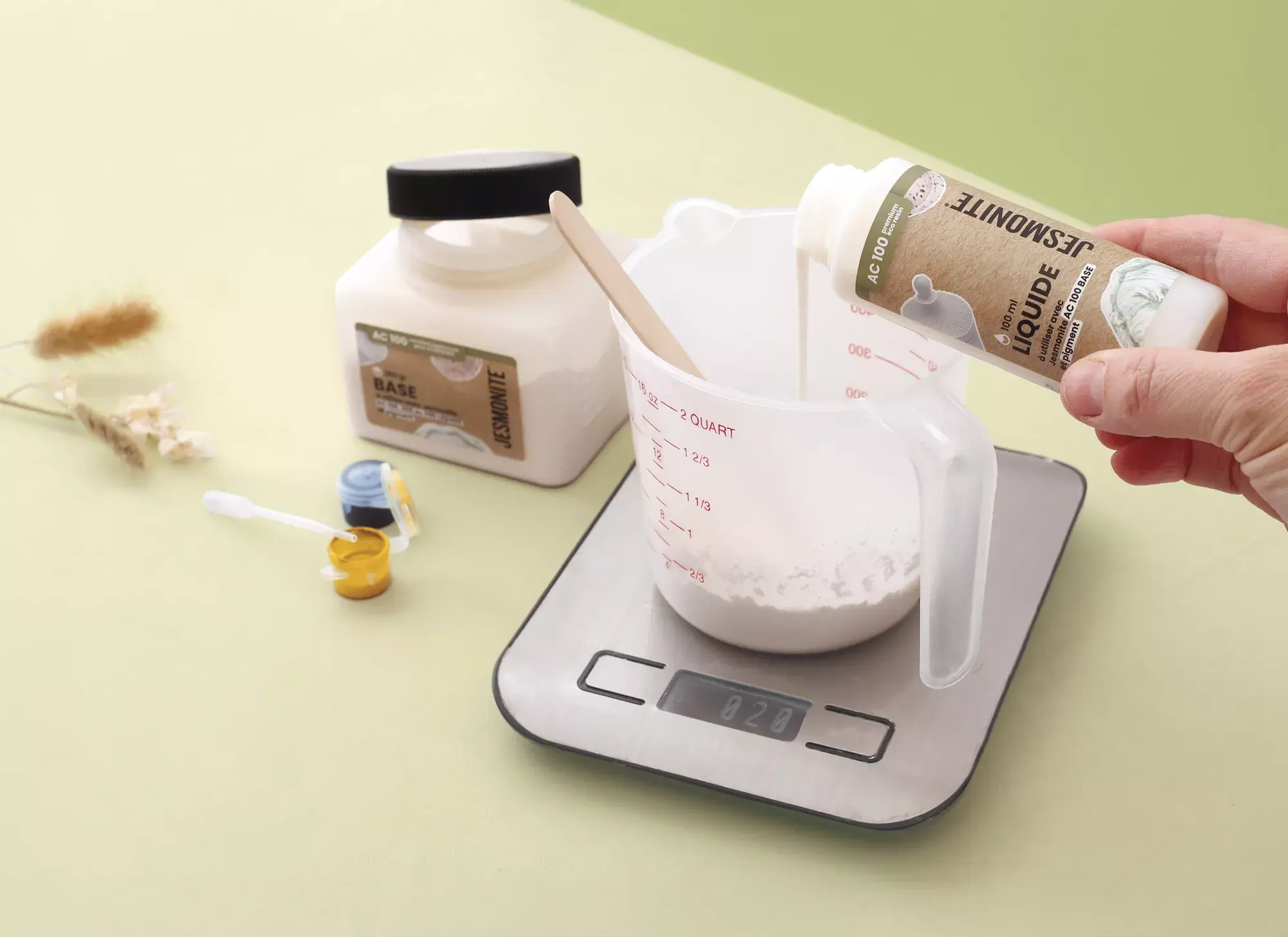 GRAINE CREATIVE Kit Jesmonite Vide Poches Citron