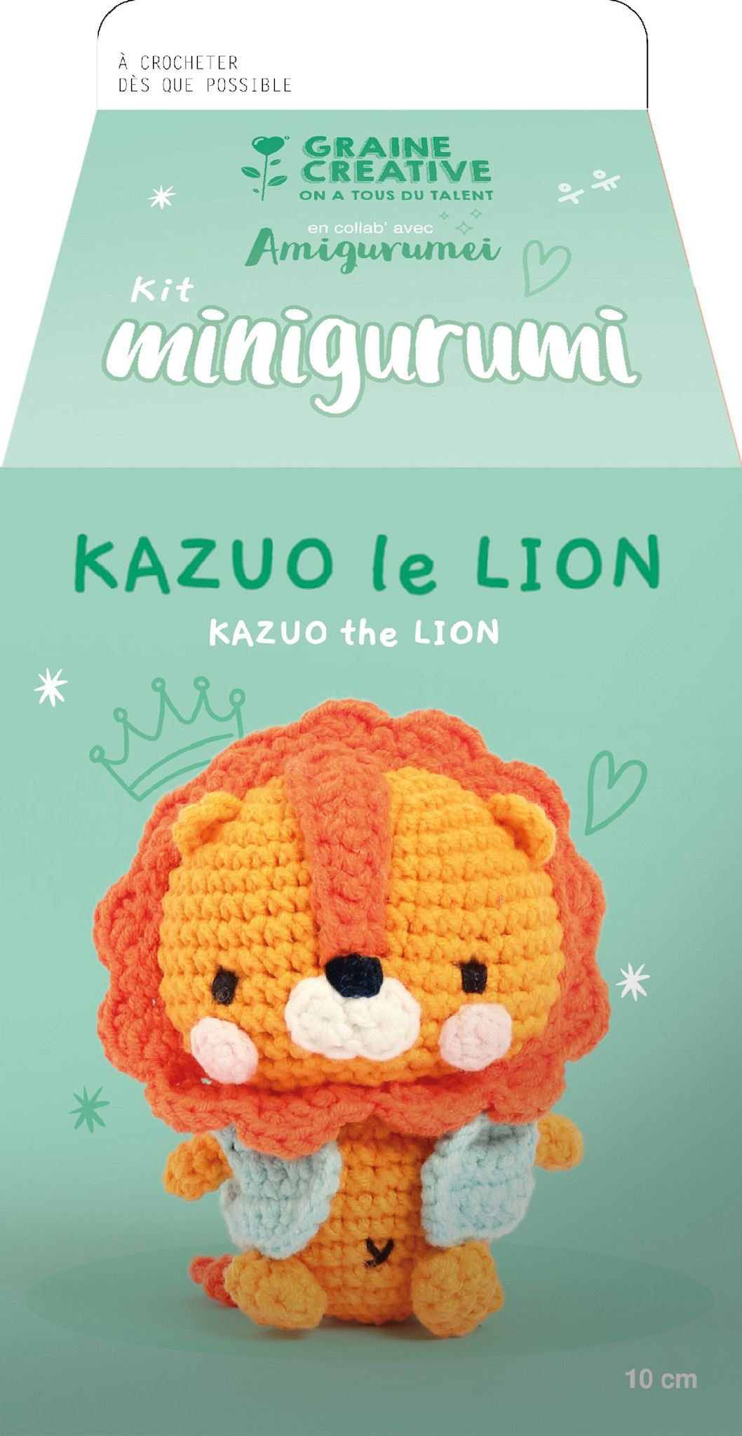 GRAINE CREATIVE Kit Minigurumi Lion Kazuo 10cm