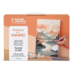 GRAINE CREATIVE Peinture Au Numéro 20X30cm Plaine D'Asie