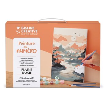 GRAINE CREATIVE Peinture Au Numéro 20X30cm Plaine D'Asie