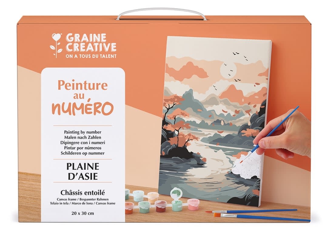 GRAINE CREATIVE Peinture Au Numéro 20X30cm Plaine D'Asie