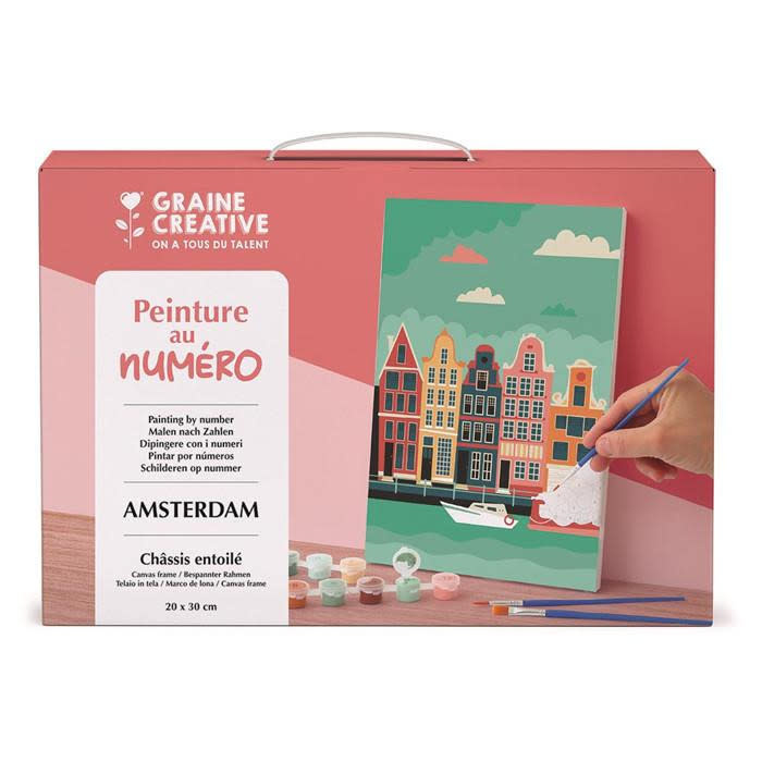 GRAINE CREATIVE Peinture Au Numero 20X30 Cm - Amsterdam