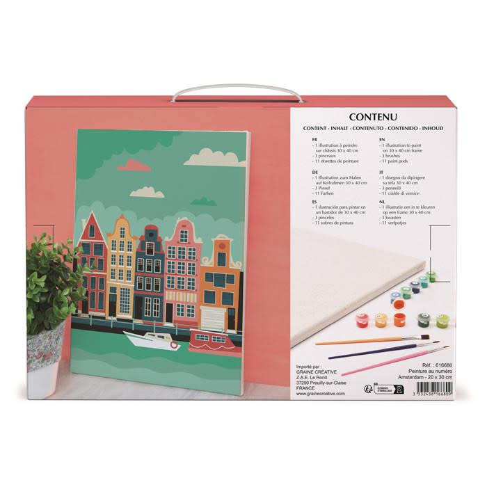 GRAINE CREATIVE Peinture Au Numero 20X30 Cm - Amsterdam