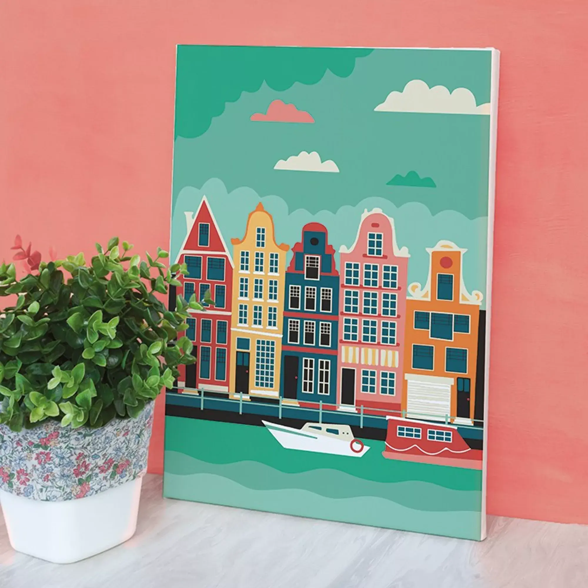 GRAINE CREATIVE Peinture Au Numero 20X30 Cm - Amsterdam