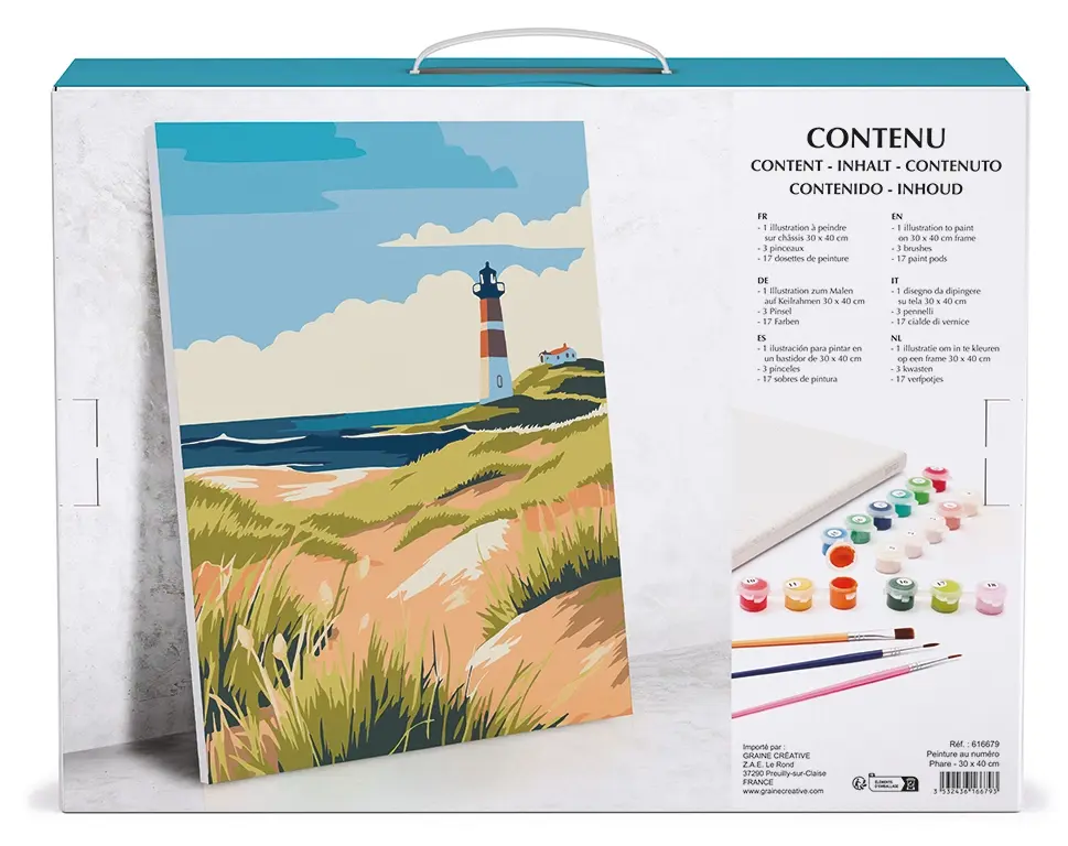 GRAINE CREATIVE Peinture Au Numero 30X40 Cm - Phare