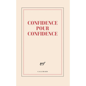 GALLIMARD Grand carnet - Confidence pour confidence