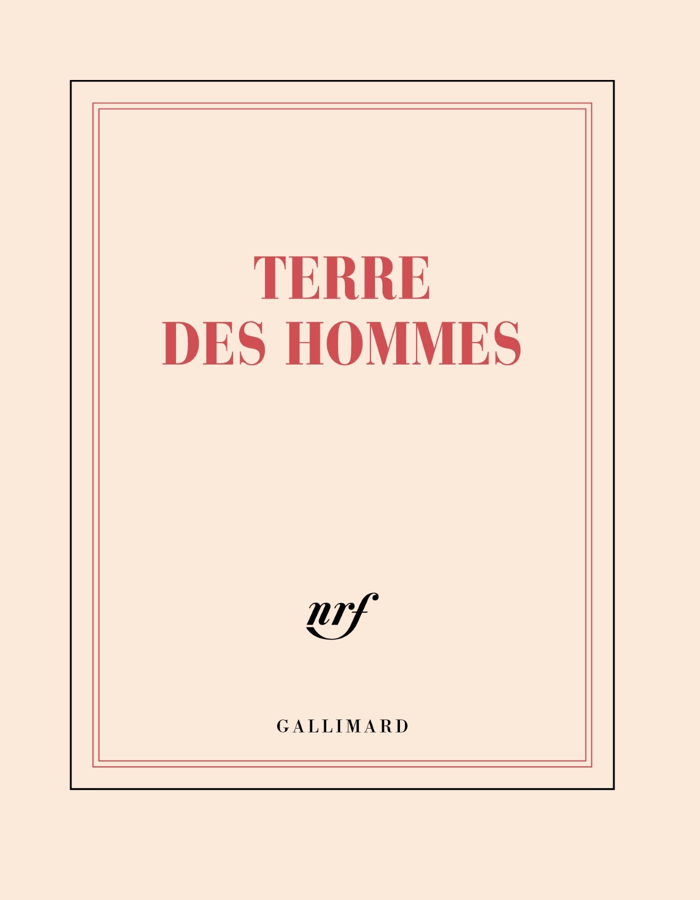 GALLIMARD Carnet carré - Terre des hommes