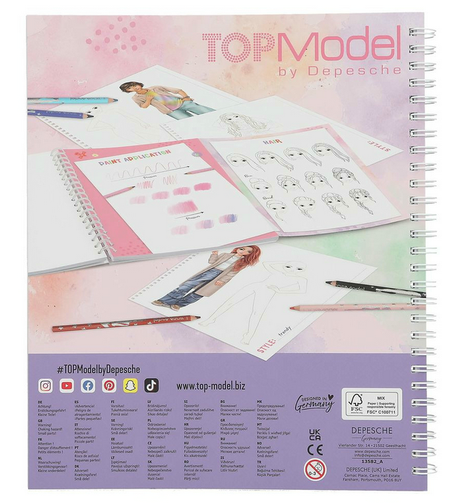 TOP MODEL Album à colorier Create your TOPModel