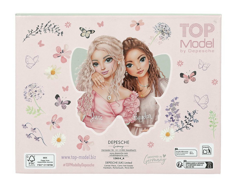 TOP MODEL Boîte de papeterie SUMMER FEELING 15,5x20cm