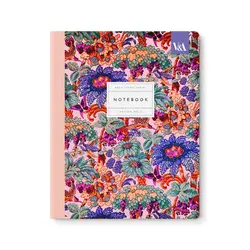 OHH DEER Neon Floral Coral Jungle Exercise Book Carnet à couverture souple 64p (25,4x20,3cm)