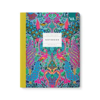 OHH DEER Neon Floral Peacock Exercise Book Carnet à couverture souple 64p (25,4x20,3cm)