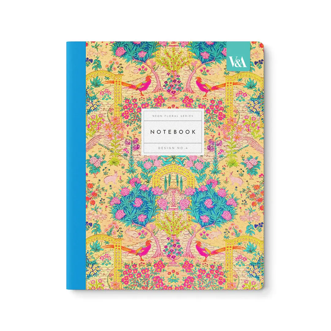 OHH DEER Neon Floral Ornate Garden Premium Exercise Book (10x8) (12556)