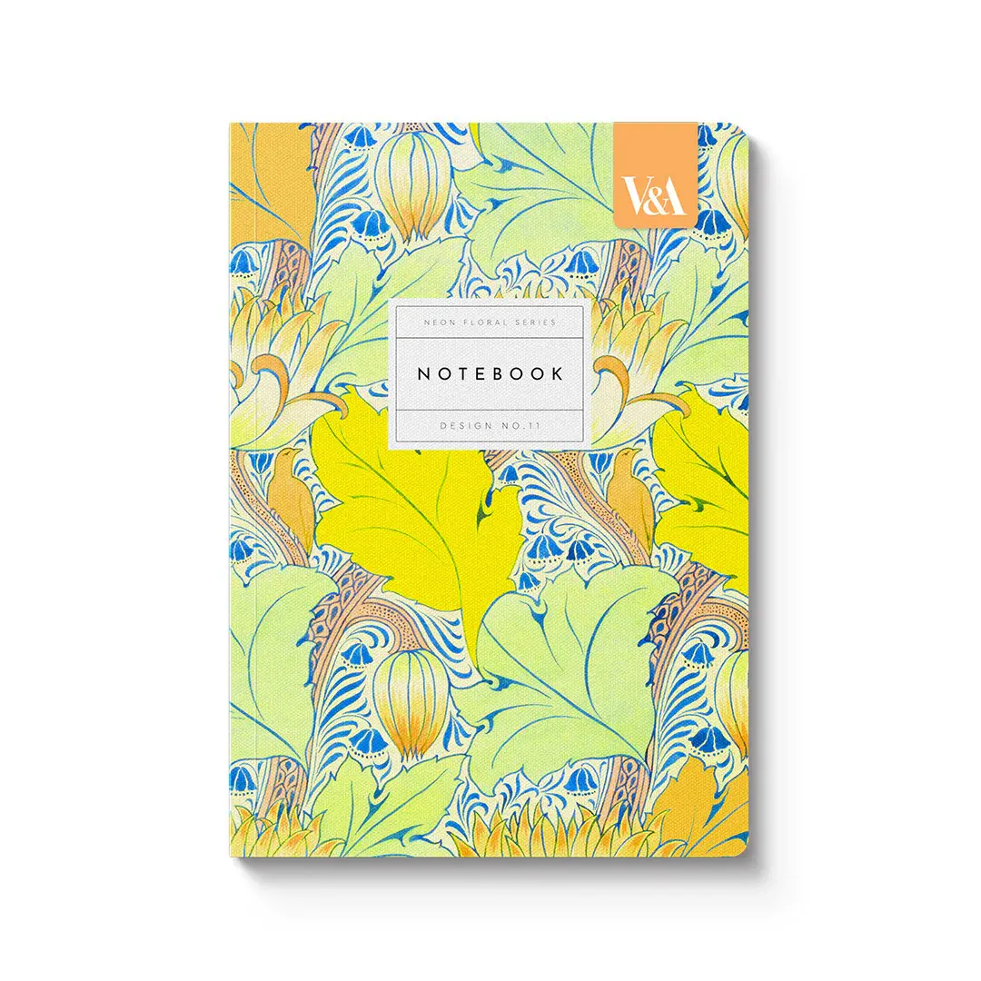 OHH DEER Neon Floral Arts & Crafts Premium Perfect Bound Notebook (A5) (12539)