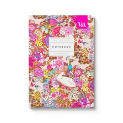 OHH DEER Neon Floral Peacock Floral Premium Perfect Bound Notebook (A5) (12541)