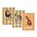 OHH DEER Set Striped 3x Carnet à couverture souple 56p (B6)