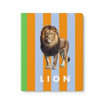OHH DEER Striped  Lion Exercise Book Carnet à couverture souple 64p (25,4x20,3cm)