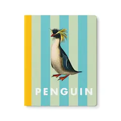 OHH DEER Striped Penguin Exercise Book Carnet à couverture souple 64p (25,4x20,3cm)