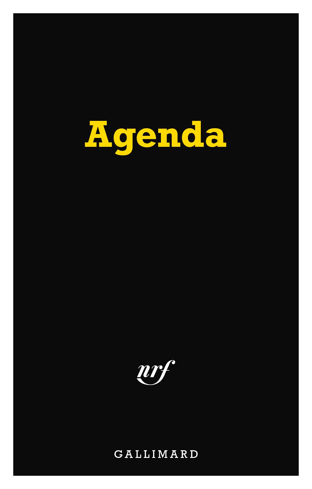 GALLIMARD Agenda Série noire - septembre 2025 - décembre 2026