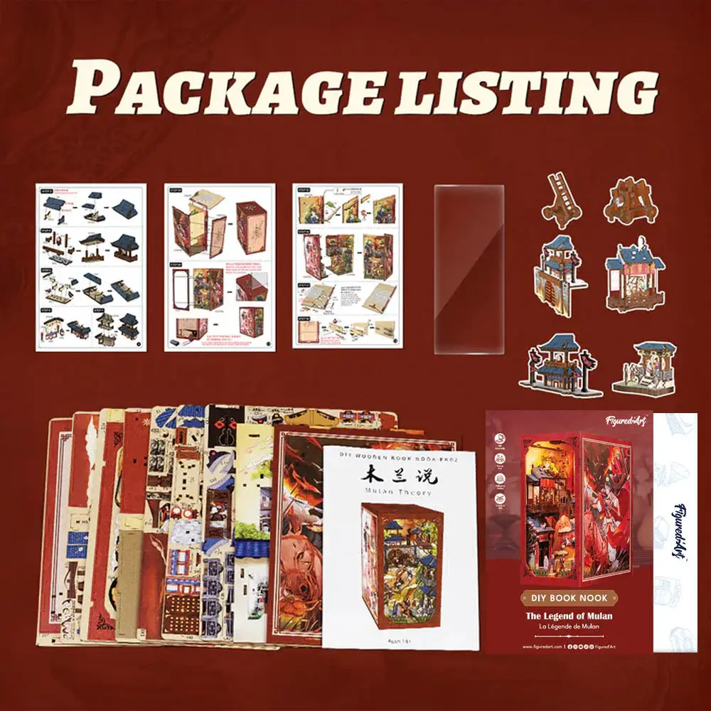 FIGURED'ART Book Nook - La Légende de Mulan