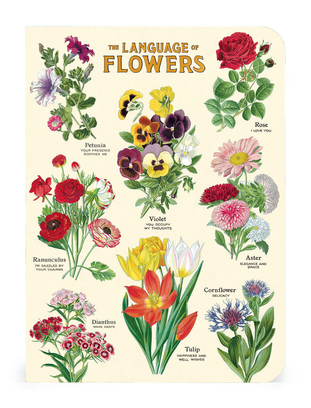 CAVALLINI & Co. Set 3 carnets Language of Flowers 10x14cm