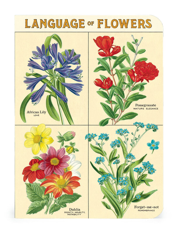 CAVALLINI & Co. Set 3 carnets Language of Flowers 10x14cm