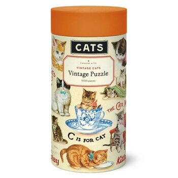 CAVALLINI & Co. Puzzle 1000 pièces Vintage Chats 55x70cm