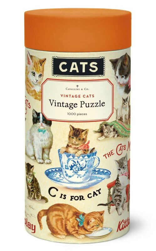CAVALLINI & Co. Puzzle 1000 pièces Vintage Chats 55x70cm