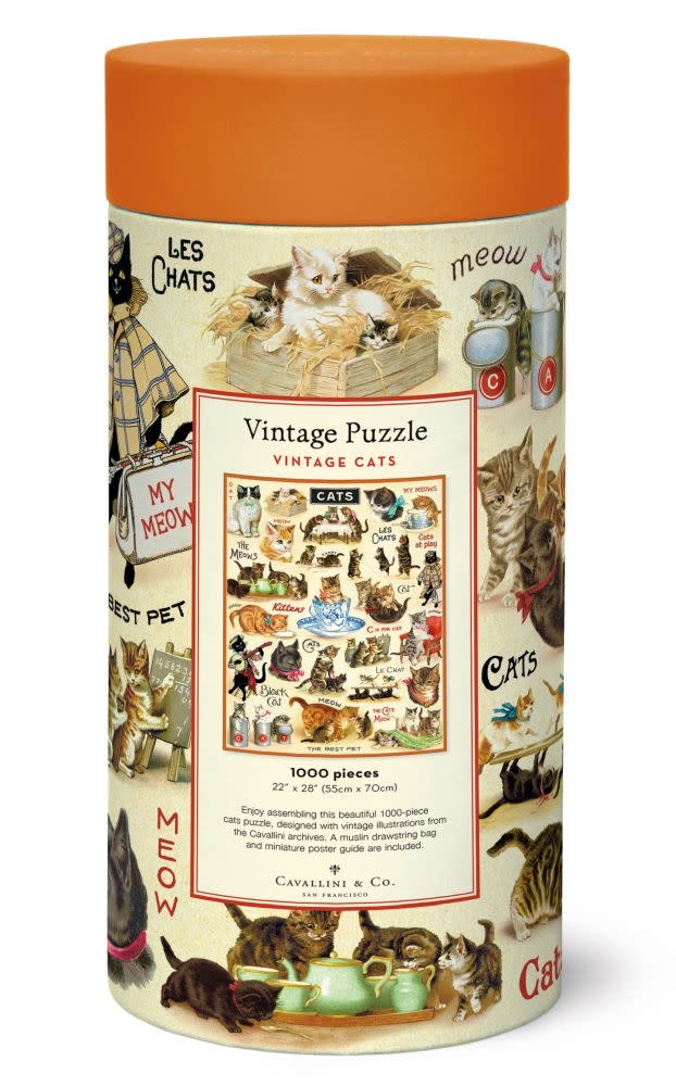 CAVALLINI & Co. Puzzle 1000 pièces Vintage Chats 55x70cm