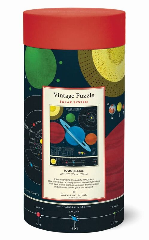 CAVALLINI & Co. Puzzle 1000 pièces Systeme Solaire 55x70cm