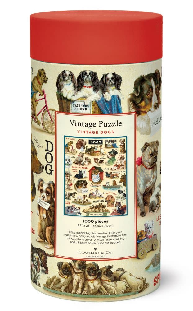 CAVALLINI & Co. Puzzle 1000 pièces Vintage Chiens 55x70cm