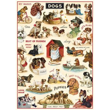 CAVALLINI PAPERS Affiche  50 X 70 Cm Chiens Vintage Ii
