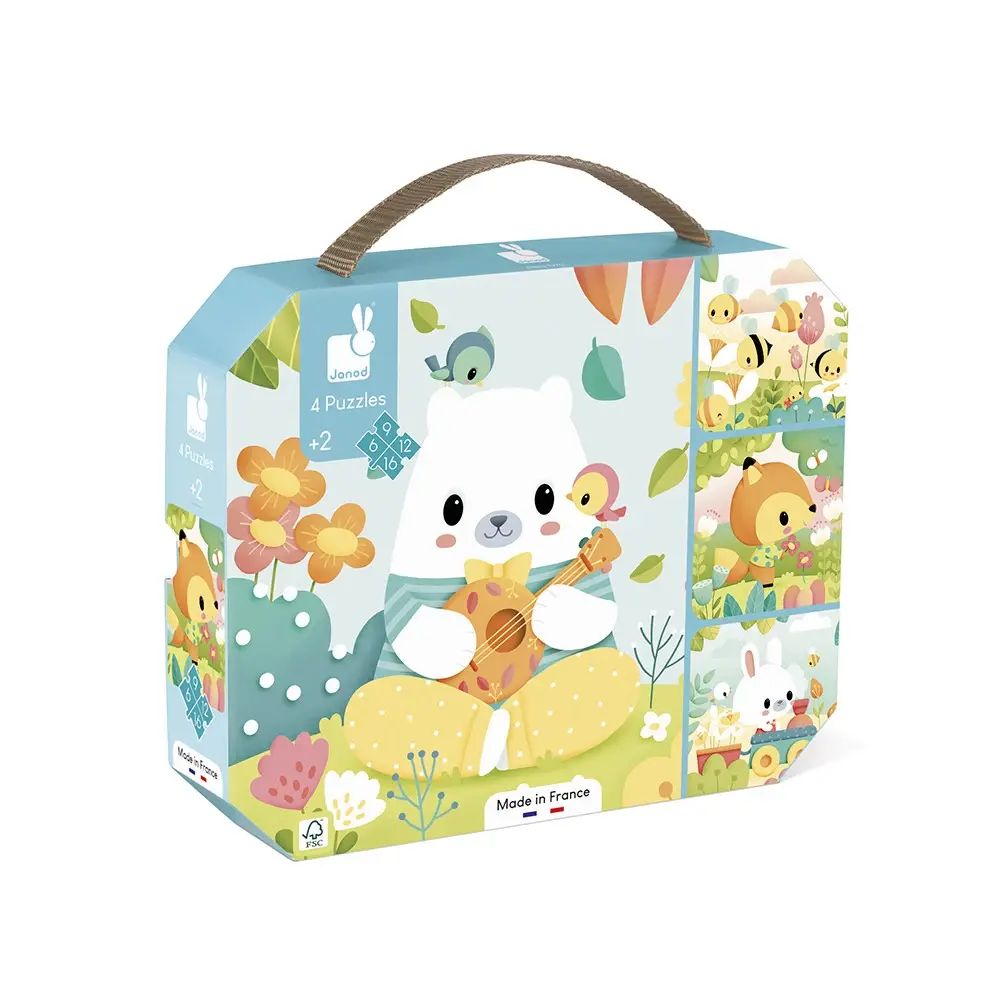 JANOD Pure - 4 Puzzles (6-9-12-16 Pcs)